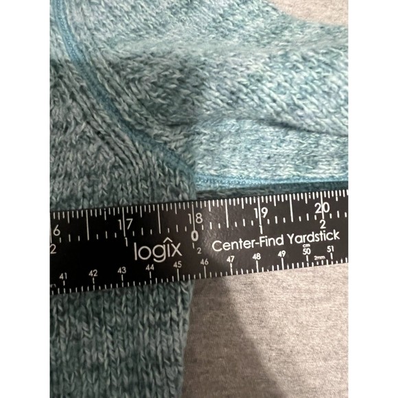 Woolrich quarter 1/4 zip sweater size medium blue - Picture 2 of 8